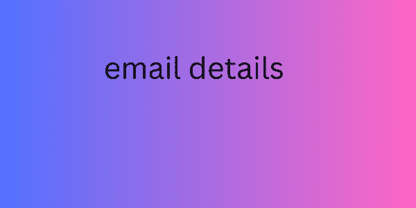 email details