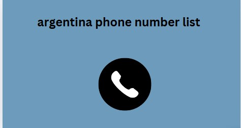 argentina phone number list