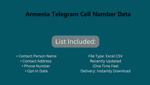 Armenia Telegram Cell Number Data