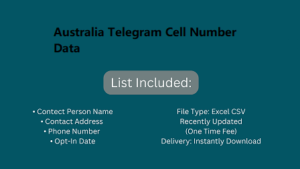 Australia Telegram Cell Number Data