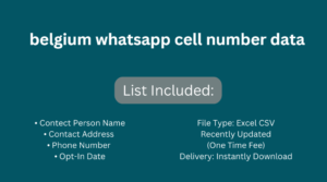 belgium whatsapp cell number data