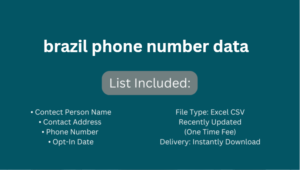 brazil phone number data​