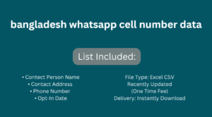 bangladesh whatsapp cell number data