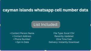 cayman islands whatsapp cell number data​