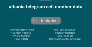 albania telegram cell number data