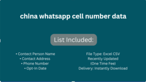 china whatsapp cell number data​