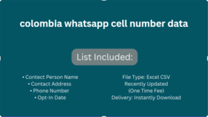 colombia whatsapp cell number data​