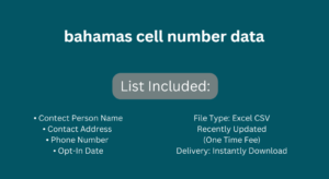 bahamas cell number data