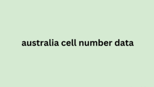 australia cell number data