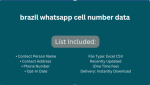 brazil whatsapp cell number data​