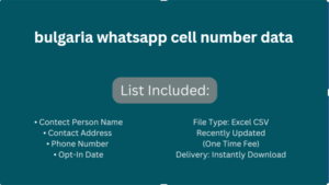 bulgaria whatsapp cell number data​