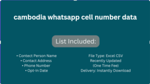 cambodia whatsapp cell number data​