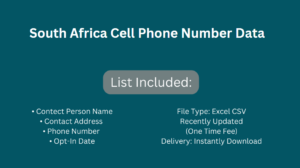 South Africa Cell Phone Number Data​