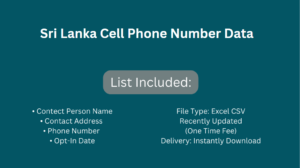 Sri Lanka Cell Phone Number Data