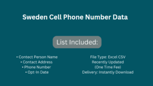 Sweden Cell Phone Number Data