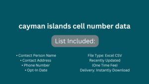 cayman islands cell number data