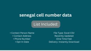 senegal cell number data